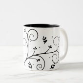 2 Couleurs Blanc officiel d'Allison - tasse de café grise (Devant droit)