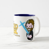2 Couleurs Blessed sont la tasse de geek (Devant droit)