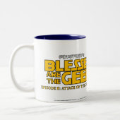 2 Couleurs Blessed sont la tasse de geek (Gauche)