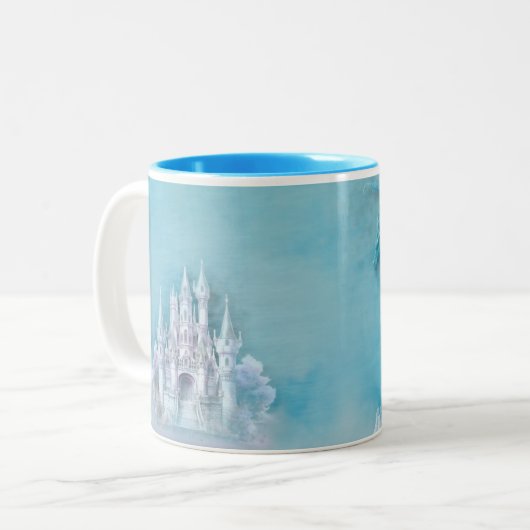 2 Couleurs Bleu dragon tasse (Devant gauche)