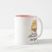 2 Couleurs Blonde personnalisée de tasse de professeur (Devant droit)