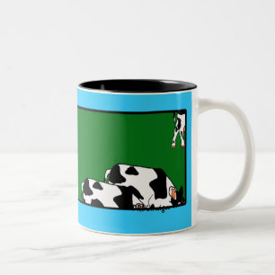 2 Couleurs BlueSkyCows avec la tasse de coccinelles