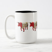 2 Couleurs "Boeuf dans des pyjamas" tasse de 15 onces (Gauche)