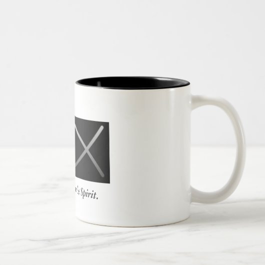 2 Couleurs Boire dans la tasse de café d'esprit (Droit)