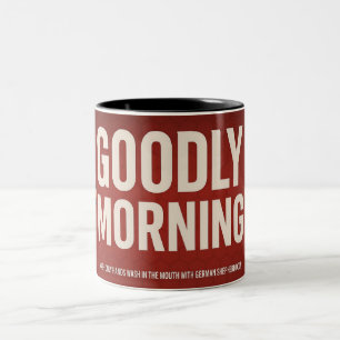 2 Couleurs bonbon matin gras tasse de café rouge