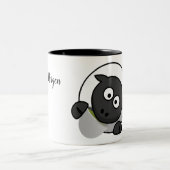 2 Couleurs « Bonjour » tasse avec le mouton (Centre)