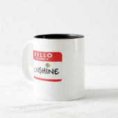 2 Couleurs Bonjour tasse de soleil (Devant gauche)