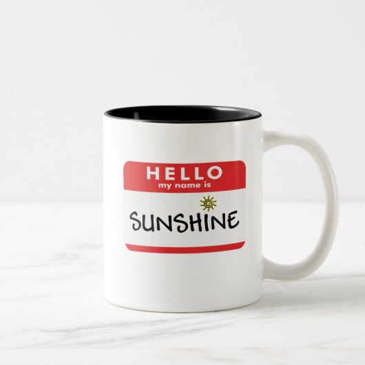 2 Couleurs Bonjour tasse de soleil (Droit)