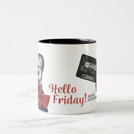2 Couleurs Bonjour tasse de vendredi (Centre)