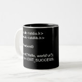 2 Couleurs Bonjour tasse du monde (Devant gauche)
