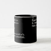 2 Couleurs Bonjour tasse du monde (Centre)