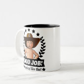 2 Couleurs Bonne tasse de bébé du travail (Devant gauche)
