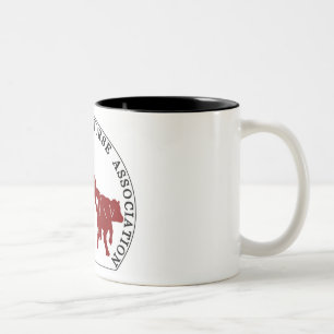 2 Couleurs Bordeaux de logo de Cabernet CHA Blanc de tasse