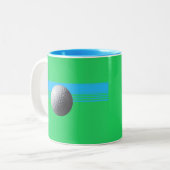 2 Couleurs Boule de golf bleu tasse à deux tons (Devant gauche)