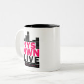 2 Couleurs Boystown vivant - tasse (Devant gauche)