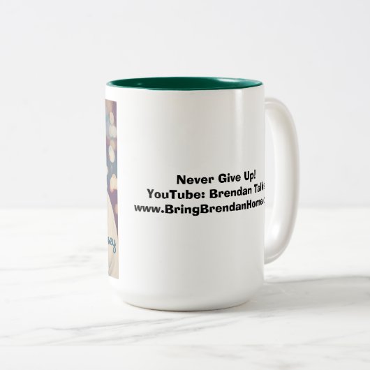 2 Couleurs Brendan Talks tasse (Devant droit)