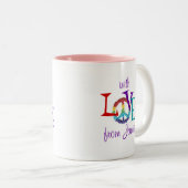 2 Couleurs Brownie dans une recette de tasse tasse personnali (Devant droit)
