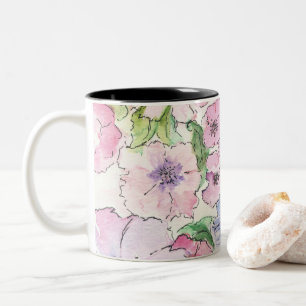 2 Couleurs Brûler sur une tasse de café