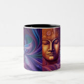 2 Couleurs Buddha Dream — Tasse à café à deux tons (Centre)
