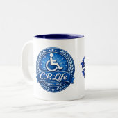 2 Couleurs C.P. Life - Conception Cérébrale Tasse de Café Des (Devant gauche)