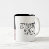 2 Couleurs Ça regarde l'arrière tasse de café (Devant droit)