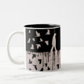 2 Couleurs Ça regarde l'arrière tasse de café (Gauche)