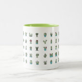 2 Couleurs Cactus et tasse de Succulents (Centre)