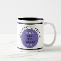 Cadeau amusant ~ Tasse de remplacement du genou bi