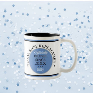 2 Couleurs Cadeau amusant ~ Tasse de remplacement du genou bi