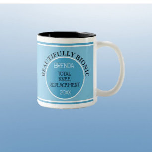 2 Couleurs Cadeau amusant ~ Tasse de remplacement du genou bi