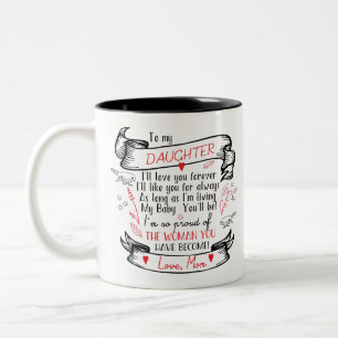 2 Couleurs Cadeau de tasse de café de fille de maman fière