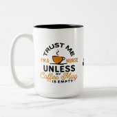 2 Couleurs Cadeau de tasse de café d'infirmière Citation drôl (Gauche)