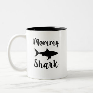 2 Couleurs Cadeau drôle de maman de tasse de café de requin