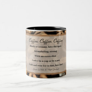 2 Couleurs Café Café Café tasse 11 oz, Noir