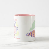 2 Couleurs Café dans la tasse de lit (Centre)