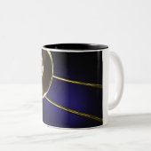 2 Couleurs Café Stein de trombone ou tasse (Devant droit)