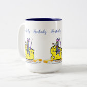 2 Couleurs Café Tasse À Thé, Fromage Souris (Devant gauche)