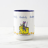 2 Couleurs Café Tasse À Thé, Fromage Souris (Centre)