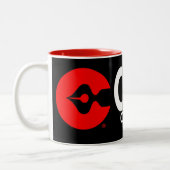 2 Couleurs Caliber Comics XL logo café noir tasse (Gauche)
