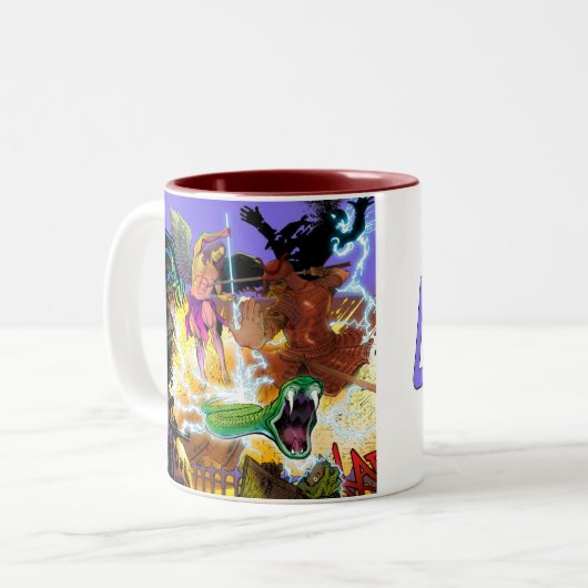 2 Couleurs Calibre présente une tasse de café V3 (Devant gauche)