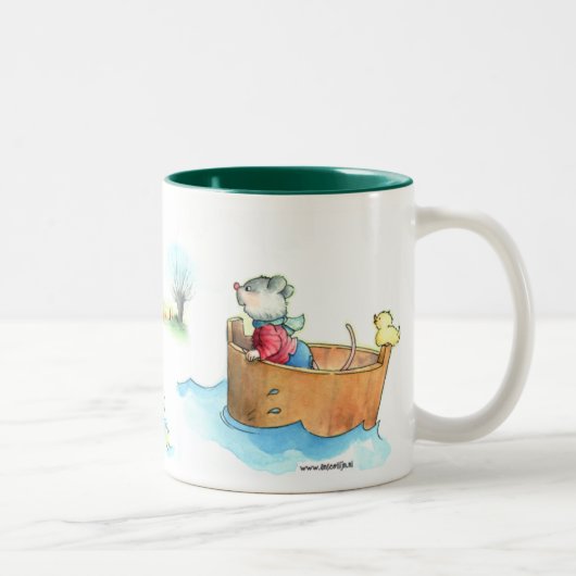 2 Couleurs Capitaine Mouse sur la tasse de bateau (Droit)