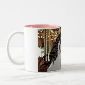 2 Couleurs Carousel chevaux imprimer tasse de café (Gauche)