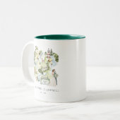 2 Couleurs Carte de mariage aquarelle | Tasse de jeunes marié (Devant gauche)