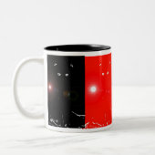 2 Couleurs CAT de crépuscule - Tasse de guide d'esprit (Gauche)