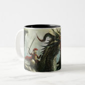 2 Couleurs Cavalier de dragon, tasse (Devant gauche)