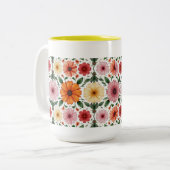 2 Couleurs C'est une tasse à fleurs (Devant gauche)