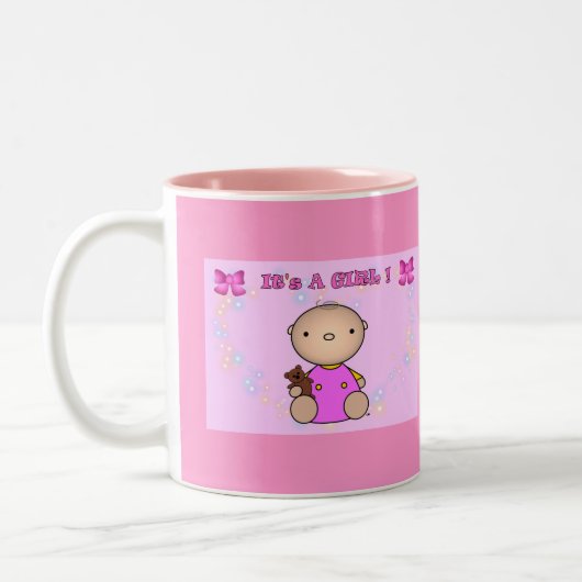 2 Couleurs C'est une tasse de fille (Gauche)
