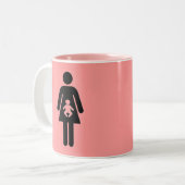 2 Couleurs C'est une tasse de fille (Devant gauche)