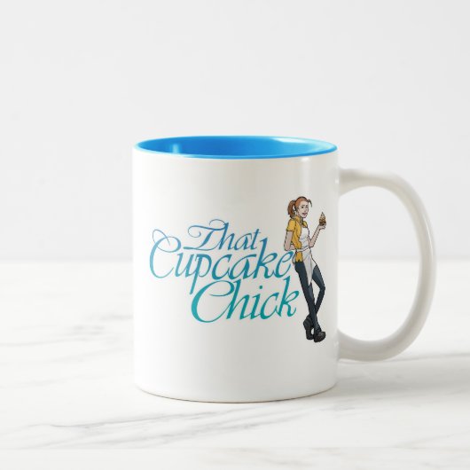 2 Couleurs Cette tasse de poussin de petit gâteau (Droit)