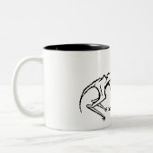 2 Couleurs Chacal 11oz de décomposition. Tasse (Gauche)